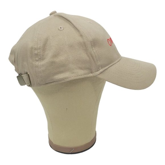 Troy Bilt Embroidered Adjustable Tuck Strap Cap Trucker Baseball Hat Khaki Red - Picture 10 of 12